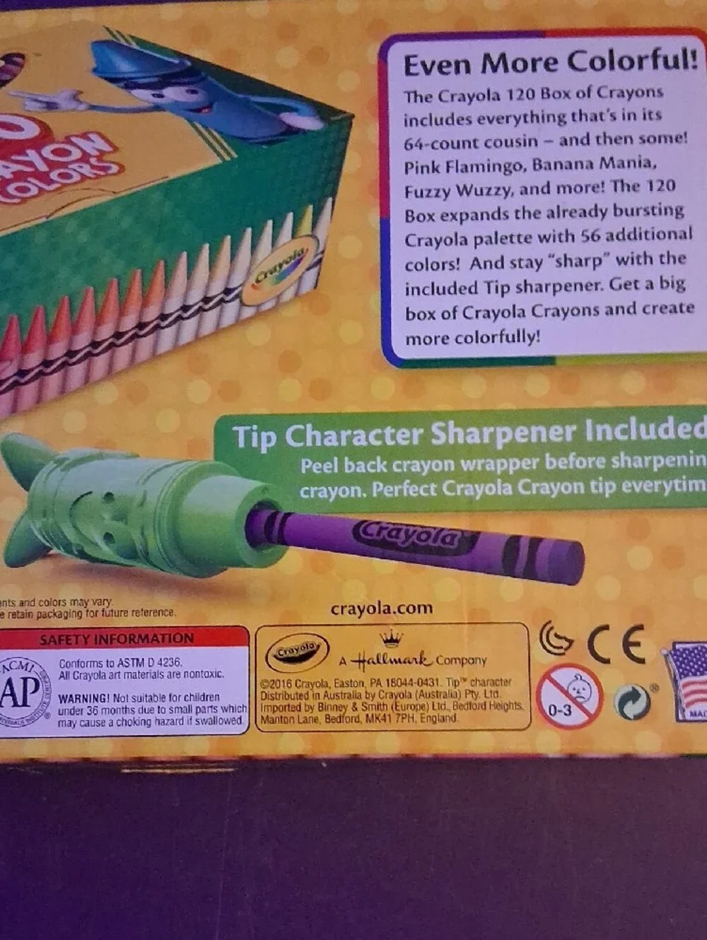 Crayola Crayon Multicolor Crayons w/Bonus Crayon Sharpener 120 Count